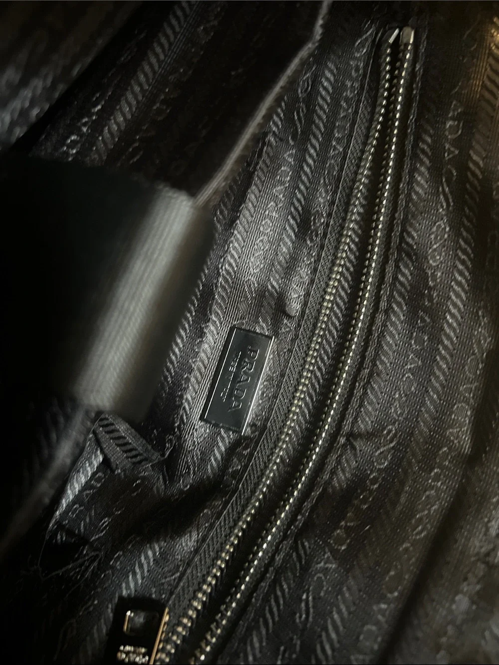 Black Nylon & Leather Briefcase